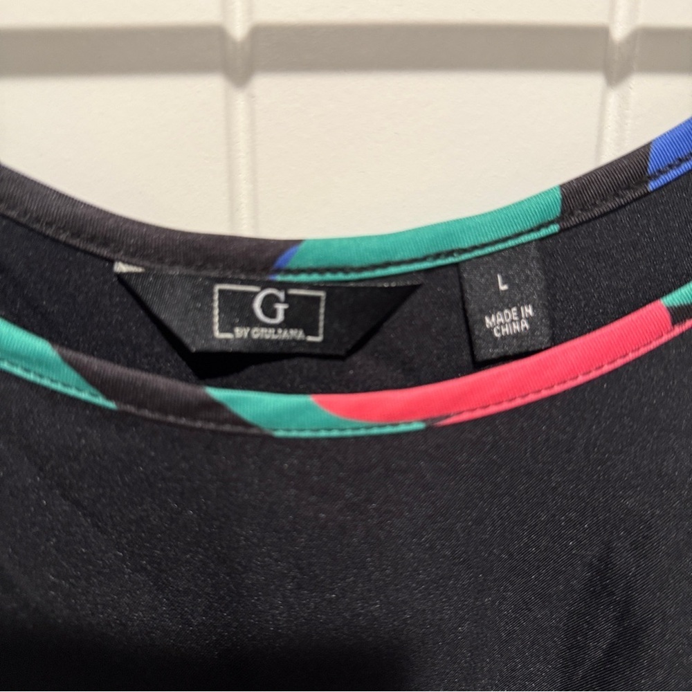 Black Active Dress with Multicolor Accents - Picture 4 of 8